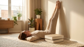 Stačí 15 minut a dvě tlusté knihy: Tento prostý rituál mě zbavil letitých bolestí zad i oteklých nohou lépe než drahé masti