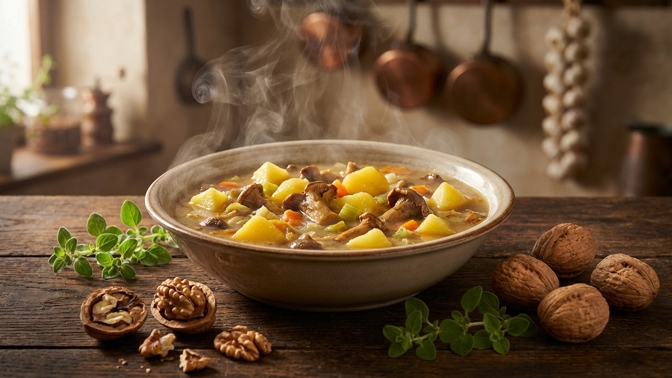 Zapomeňte na mouku i smetanu: Tchyně mi tajila trik s ořechy, díky kterému je její bramboračka luxusní