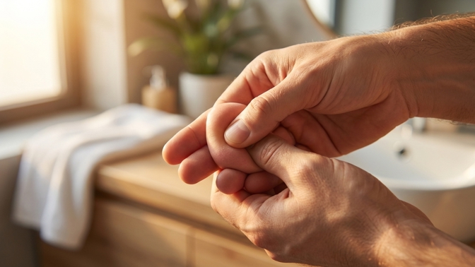 Vaše dlaň ukrývá tlačítko pro okamžitý klid i bleskové spalování: Stačí tento hmat pod palcem a vaše tělo začne pálit tuky