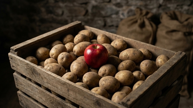 Jak zabránit klíčení brambor? Trik s jablkem prodlouží jejich trvanlivost