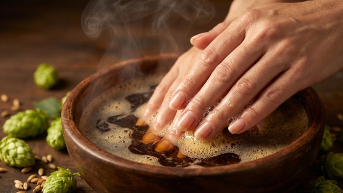 Ruce jako z reklamy: Trik s černým pivem proti lámavým nehtům