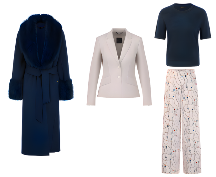 Outfit Terezy Kostkové tvoří kousky kousky z kolekce značky Marc Cain na podzim/zimu 2026. Ceny jsou na vyžádání u agentury BestAge fashion, která značku v Česku zastupuje 