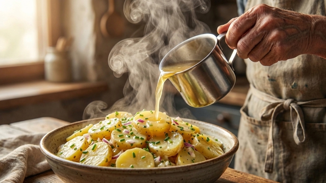 Tajný trik s bramborovým salátem: Stačí do něj přidat jednu nečekanou přísadu