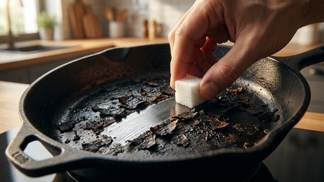 Sladká spása pro vaše černé pánve: Jedna kostka cukru oloupe odolné připáleniny dřív, než stačíte uklidit ze stolu