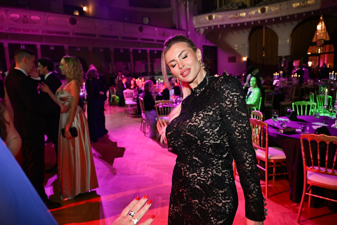 Lela Ceterová si užívala večer.