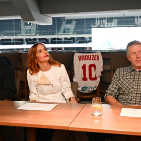 Hlavní představitelé filmu Lajna - konečně film.