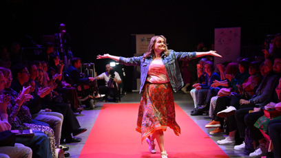 FOTO: Regina Řandová na charitativní módní přehlídce.