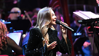 FOTO: Monika Bagárová během vystoupení.