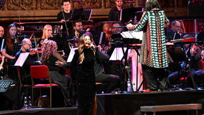 FOTO: Monika Bagárová vystoupila na podiu po boku Varhana Orchestroviče Bauera.