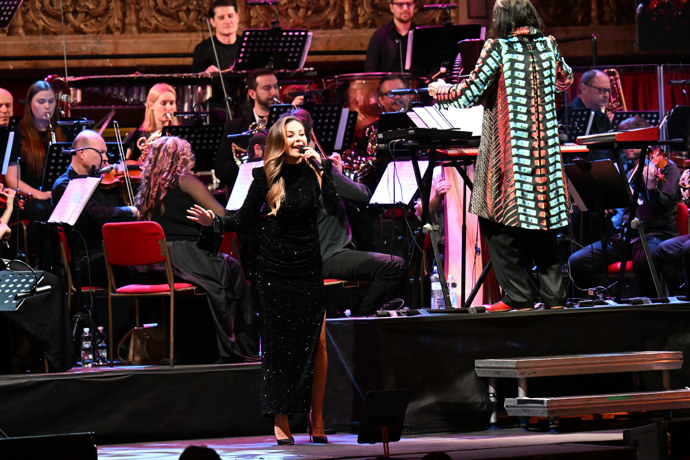 Monika Bagárová vystoupila na podiu po boku Varhana Orchestroviče Bauera.