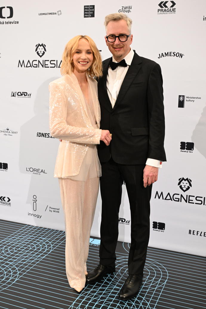 Jana Plodková dorazila na udílení cen Český lev s partnerem.