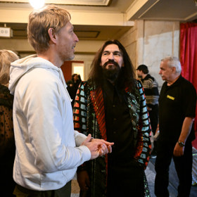 Karel Janeček s Varhanem Orchestrovič Bauerem.