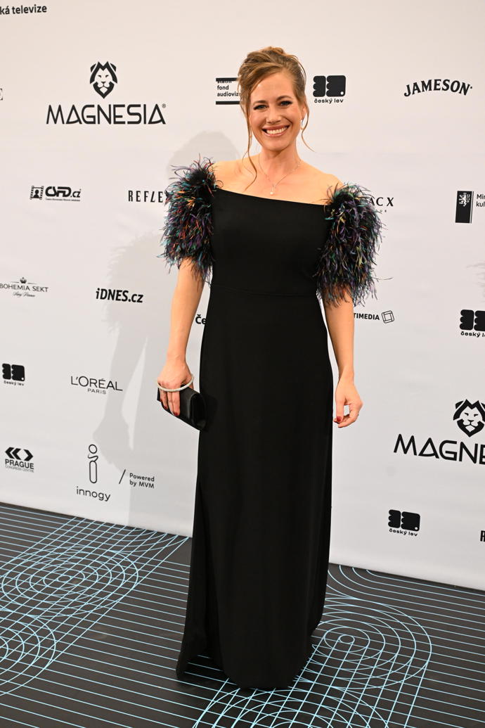 Zuzana Kajnarová na udílení cen Český lev.