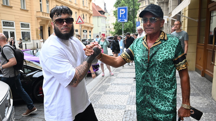 Leo Beránek s tatínkem. 