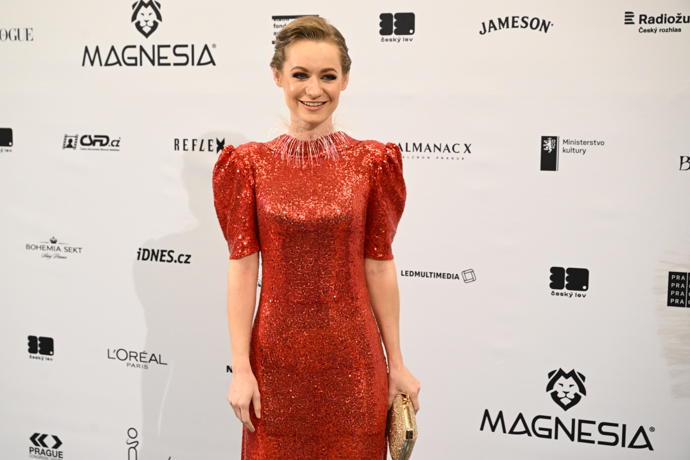 Anna Jiřina Daňhelová na udílení cen Český lev. 