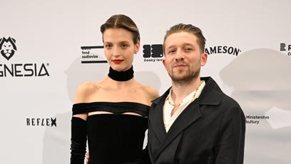 FOTO: Simona Lewandowská a Filip Červenka  na udílení cen Český lev.