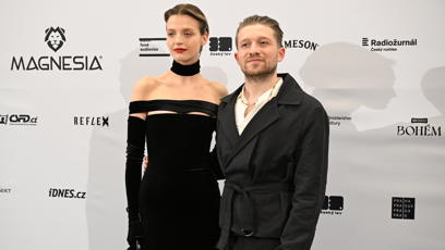 FOTO: Simona Lewandowská a Filip Červenka  na udílení cen Český lev.