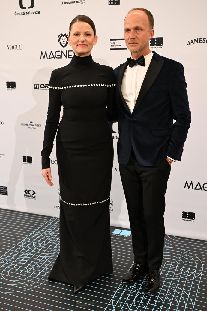 Herečka Klára Melíšková na udílení cen Český lev. 