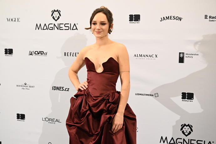 Gabriela Heclová na udílení cen Český lev. 