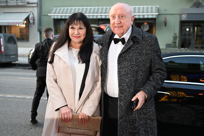 Manželé měli očividně dobrou náladu.