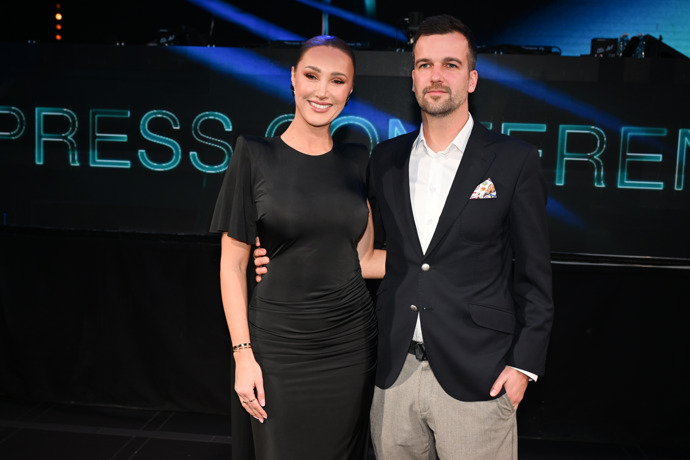 Taťána Makarenko s partnerem.