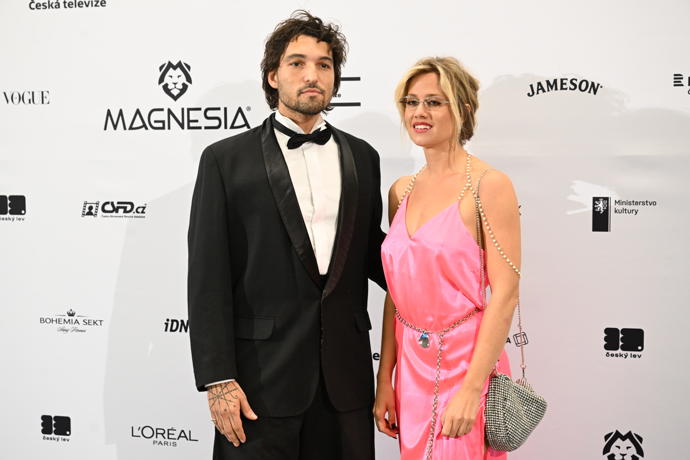 Jordan Haj a Emma Smetana nemohli chybět na udílení cen Český lev. 