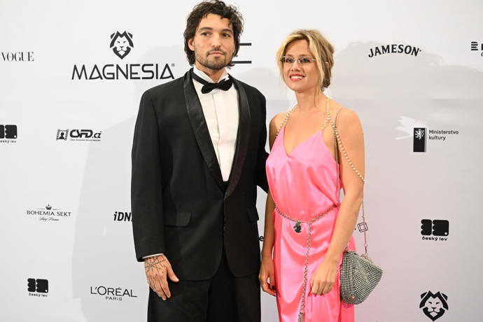 Jordan Haj a Emma Smetana nemohli chybět na udílení cen Český lev. 