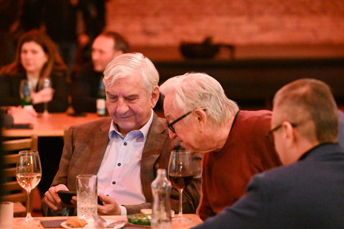 Jiří Lábus a Miroslav Donutil měli dobrou náladu.