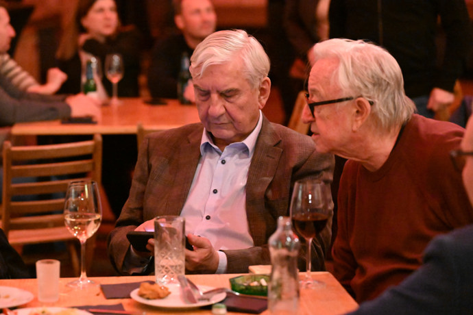 Herecké legendy Jiří Lábus a Miroslav Donutil.