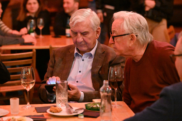 Herecké legendy Jiří Lábus a Miroslav Donutil.