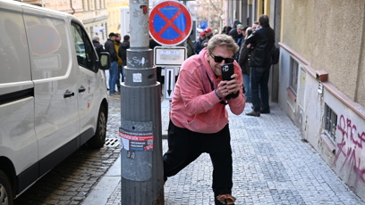 FOTO: Tomáš Klus blbnul.