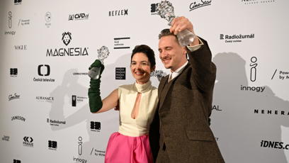 FOTO: Jan Nedbal a Kristýna Ryška se stali nejlepšími herci ve vedlejších seriálových rolích.