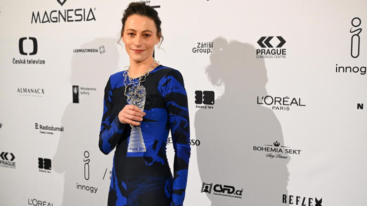 Johana Matoušková si odnesla sošku za nejlepší výkon v hlavní roli v seriálovém díle (Studna).