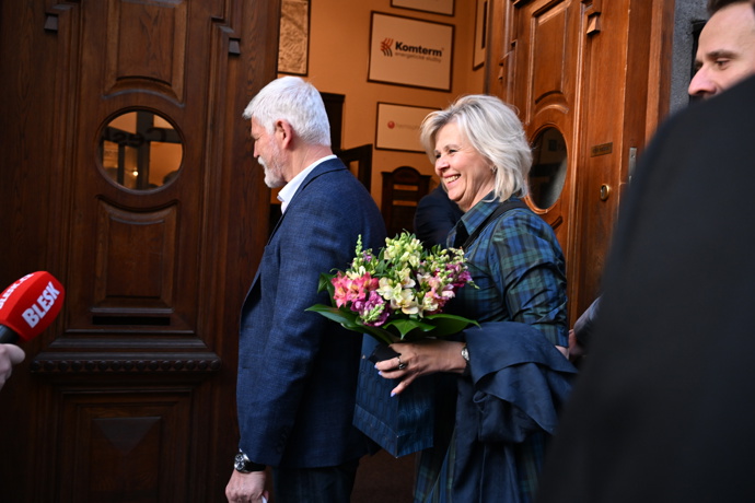 Eva Pavlová byla samý úsměv. 