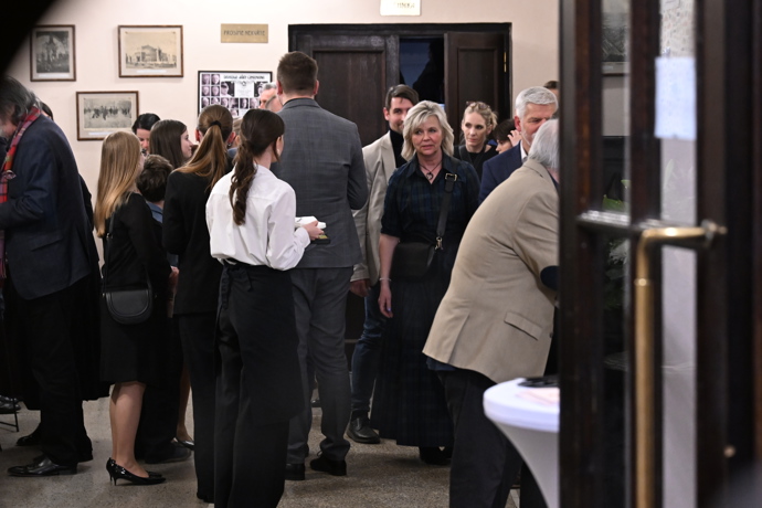 Eva Pavlová na narozeninách Zdeňka Svěráka.