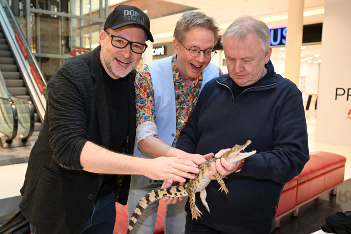 Ze slavnostního zahájení výstavy a výtvarné soutěže „Krokodýli v EUROPARKu“.