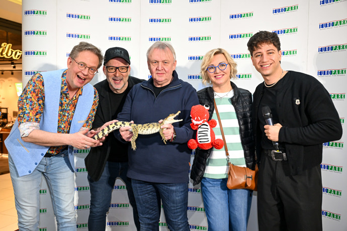 Ze slavnostního zahájení výstavy a výtvarné soutěže „Krokodýli v EUROPARKu“