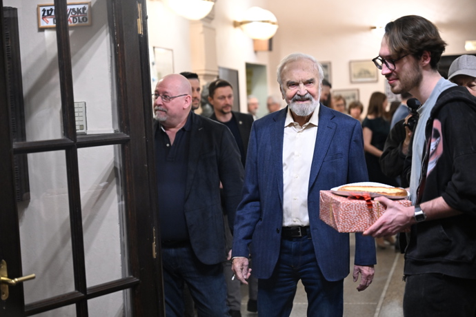 Zdeněk Svěrák měl skvělou náladu.