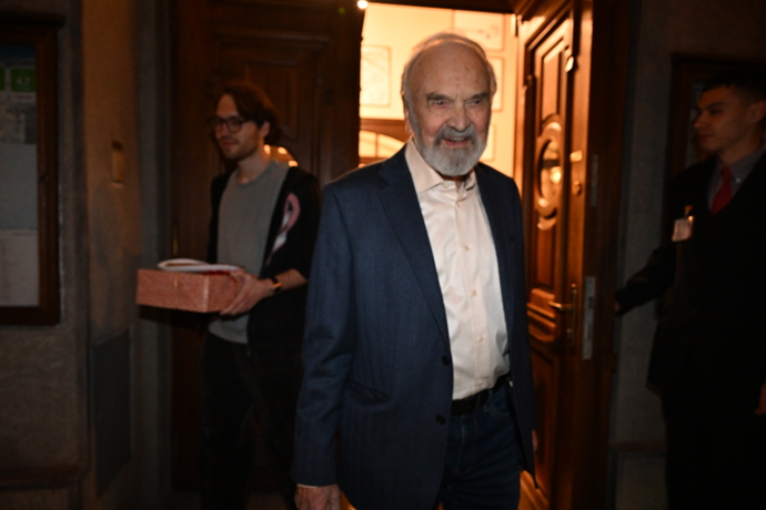 Zdeněk Svěrák hýřil dobrou náladou.