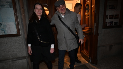 FOTO: Miroslav Táborský  s manželkou rozdávali úsměvy.