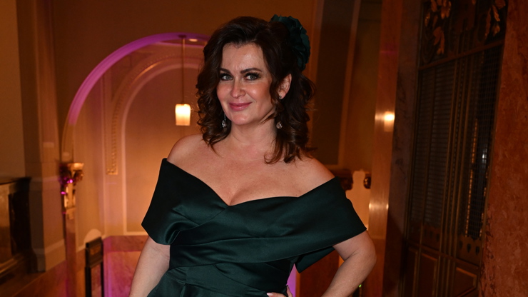 Petra Řehořková měla nádherné šaty. 