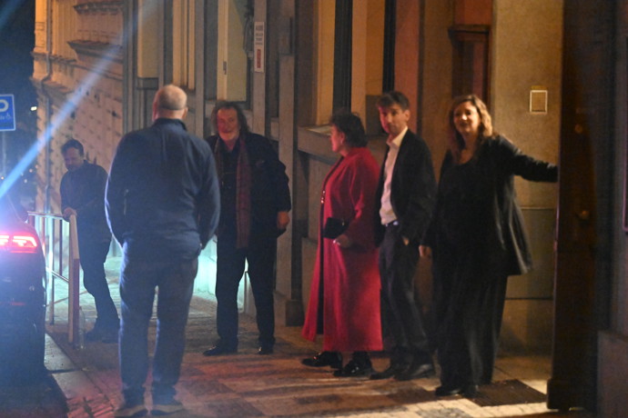 Kryštof Hádek odcházel s Bolkem Polívkou ve skvělé náladě.