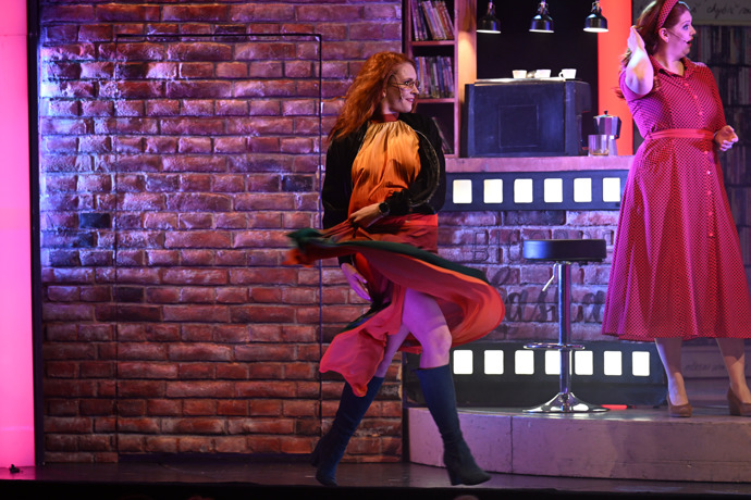 Denisa Nesvačilová během představení. 