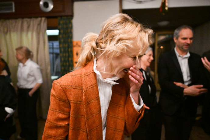 Jana Plodková si večer velmi užívala. 