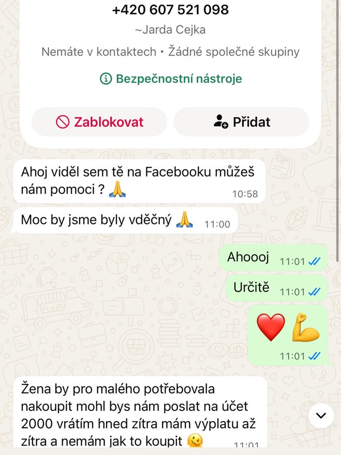 Objevili se, ale podvodníci, kteří se rozhodli situace využít.