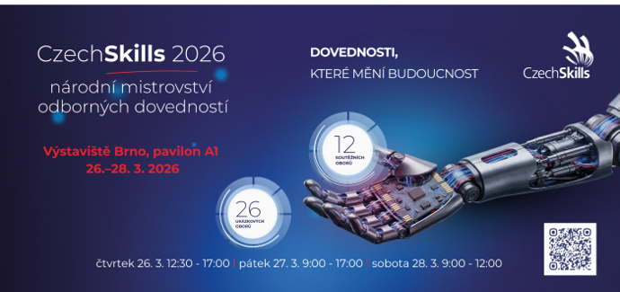 Kreativita, technologie a tradiční dovednosti v akci: CzechSkills 2026 ukáže, co všechno dnes mladí umí – inspirujte se i vy!