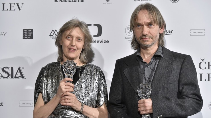 Irena Havlová a její manžel Vojtěch Havel získali Českého lva.