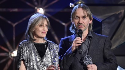 FOTO: Irena Havlová při přebírání Českého lva.