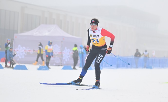 Simona Bubeníčková při závodu.