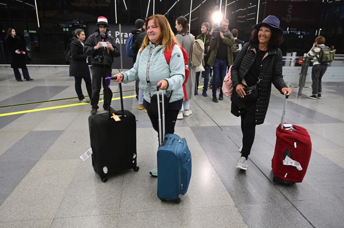 Na ruzyňském Letišti Václava Havla Praha přistálo první letadlo s českými turisty z Blízkého východu od začátku izraelského a amerického útoku na Írán.